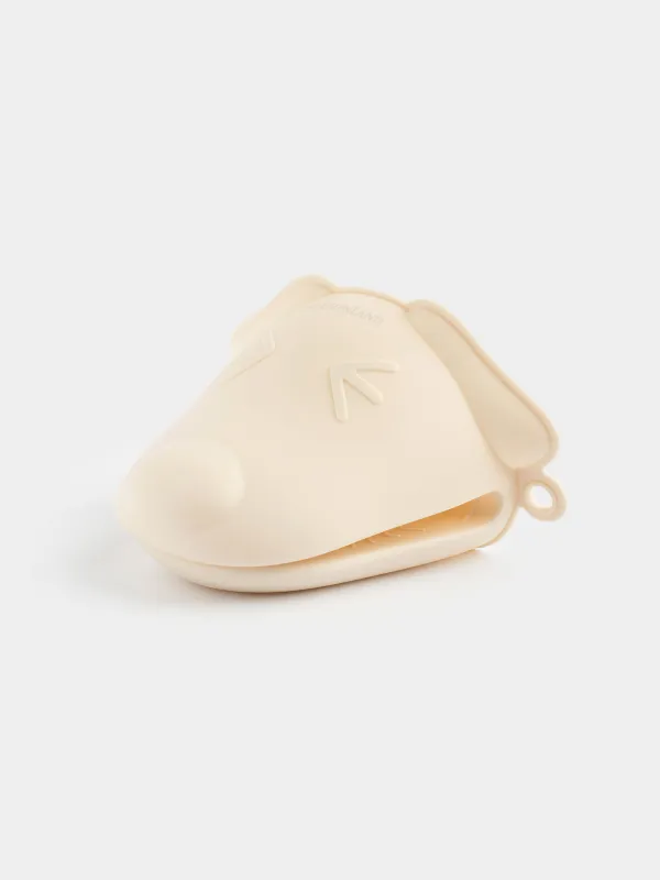 Прихватка, 13 см, силикон, бежевая, Собака, Soft kitchen, image-2