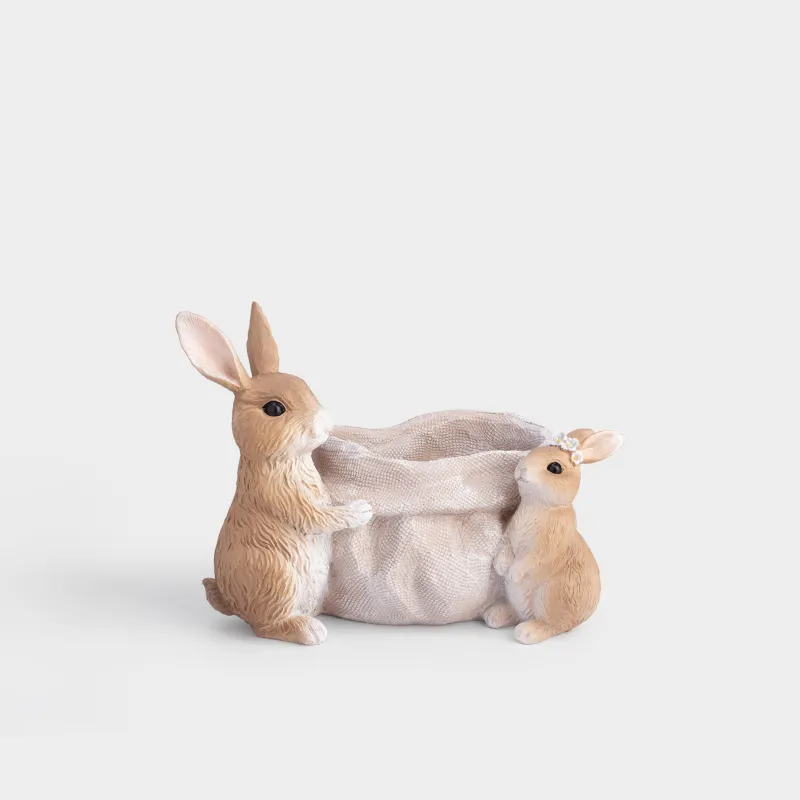 Конфетница, 24х19 см, Кролики, Natural Easter