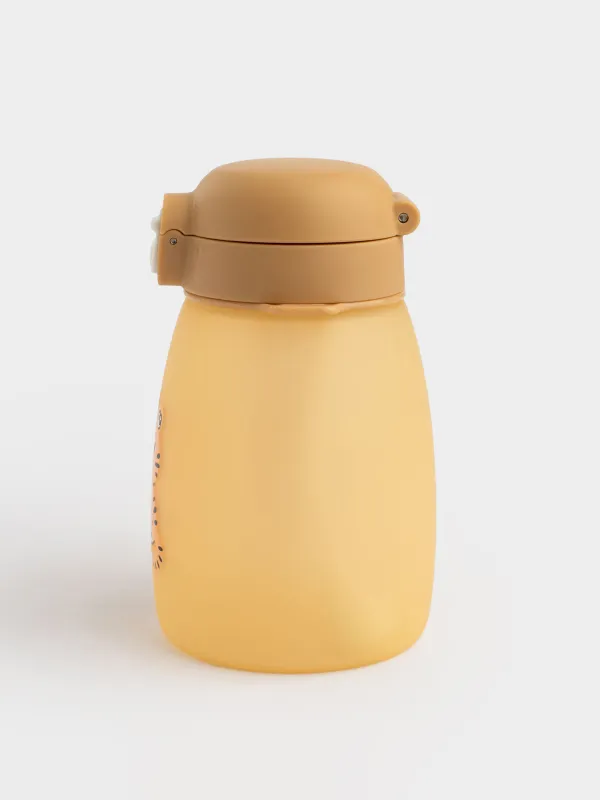 Бутылка-поильник, 460 мл, с ремешком, Тигр, Kiddy, image-3