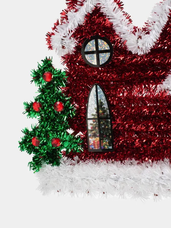 Украшение декоративное, 29 см, Домик, Tinsel decor, image-2