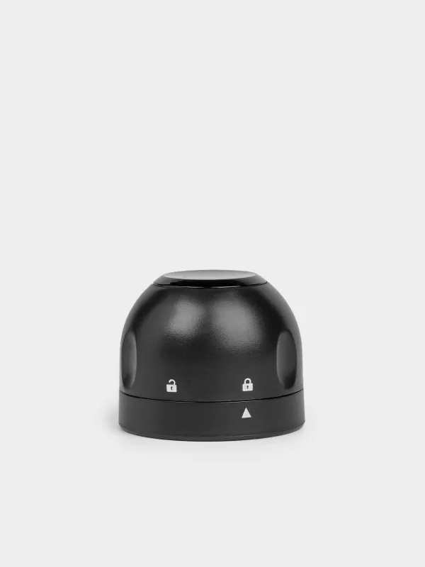 Пробка для бутылки шампанского, 4 см, с запорным механизмом, пластик, черная, Купол, Bar, image-0