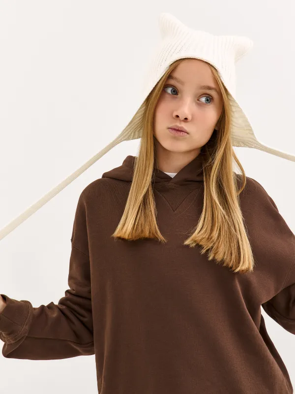 Шапка вязаная с завязками Knitting, image-2