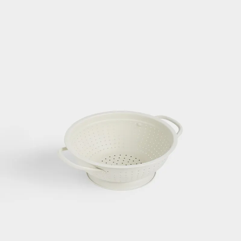 Дуршлаг, 22 см, с двумя ручками, сталь, молочный, Soft, image-5