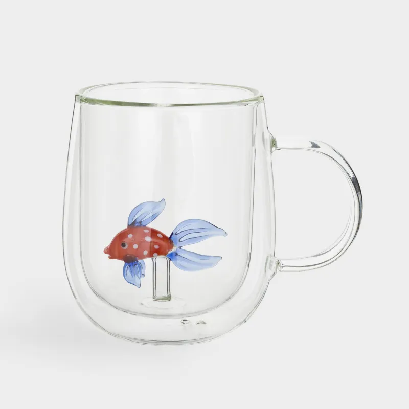 Кружка, 390 мл, стекло Б, Рыбка, Air shape, image-0