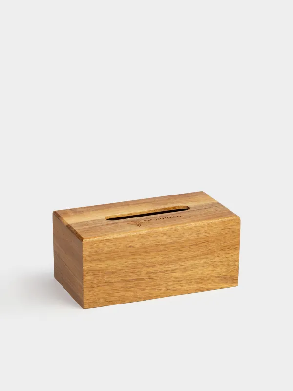 Бокс для бумажных салфеток, 22х12 см, дерево, Eco home, image-1