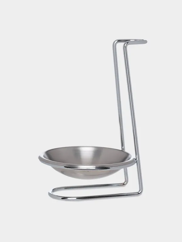 Подставка под половник/ложку, 18 см, с ручкой, сталь, Egoist, image-0