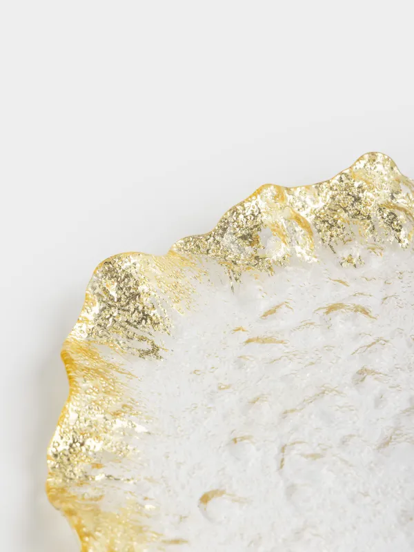 Блюдо, 27x3 см, стекло Р, шампань, Волнистые края, Felsen, image-2