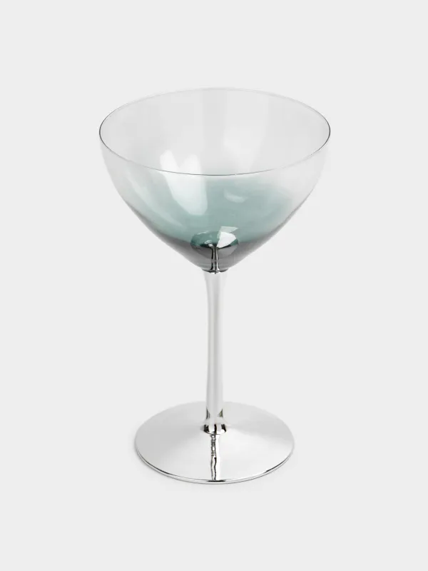 Бокал-креманка для шампанского, 310 мл, 2 шт, стекло, серый градиент, Vergato gradient, image-1