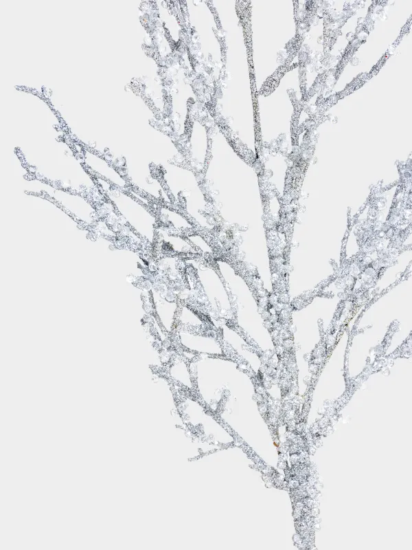 Ветка декоративная, 55 см, Морозная ветка, Crystal decor, image-3