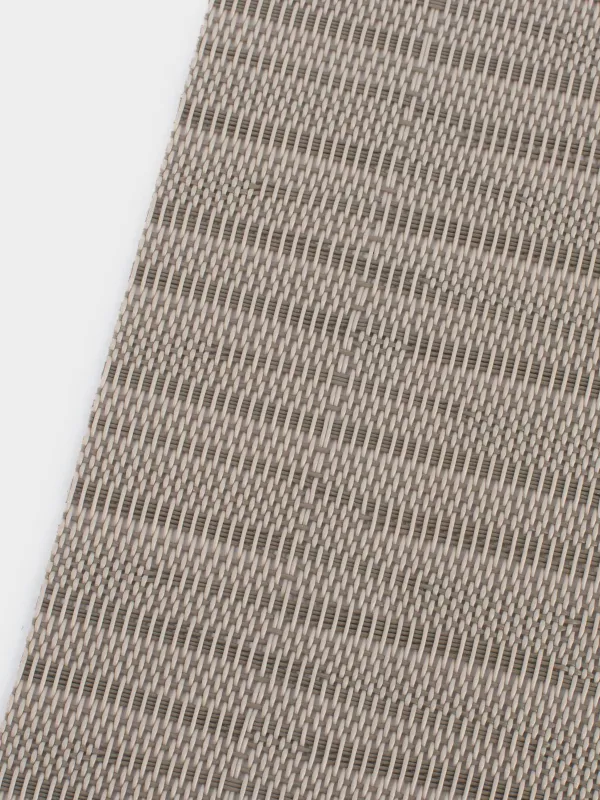 Салфетка под приборы, 30х45 см, ПВХ/полиэстер, прямоугольная, коричневая, Штрихи, Solid, image-3