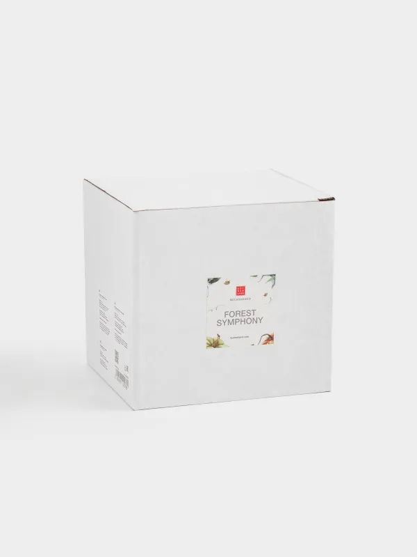 Статуэтка с подсветкой, 9 см, фарфор P, оранжево-золотистая, Тыква, Forest symphony, image-4