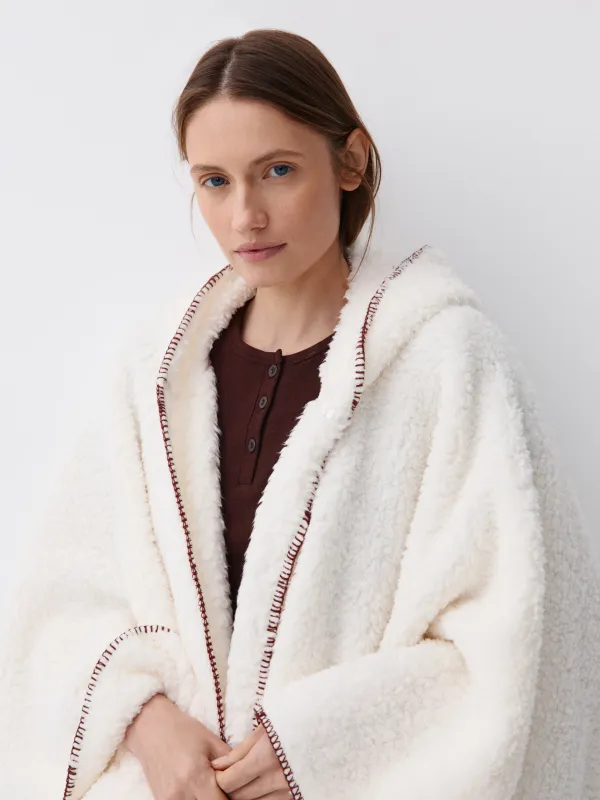 Пончо из искусственного меха, Plush poncho, image-1