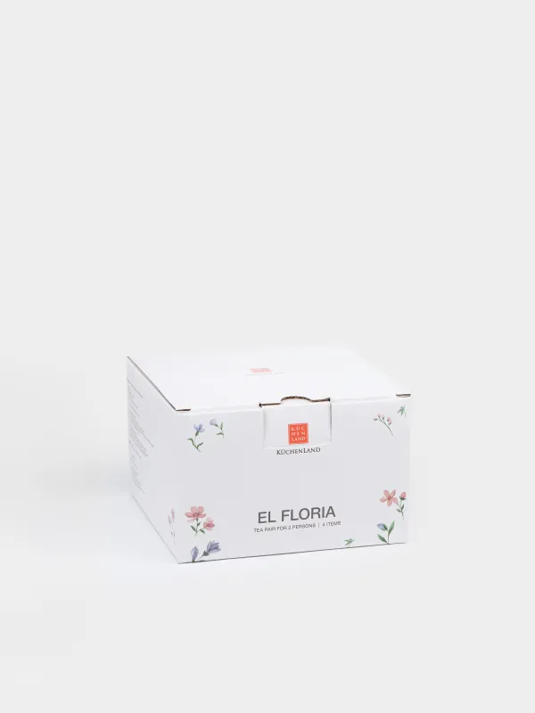 Пара чайная, на 2 персоны, 180 мл, Нежные цветы, El floria, image-6