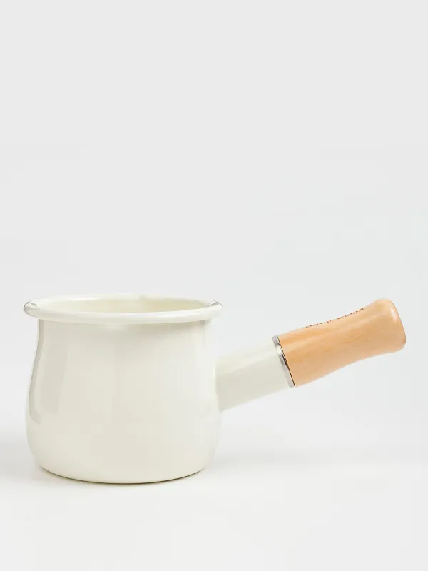 Турка, 550 мл, металл эмалированный/дерево, молочная, Nostalgia, image-0