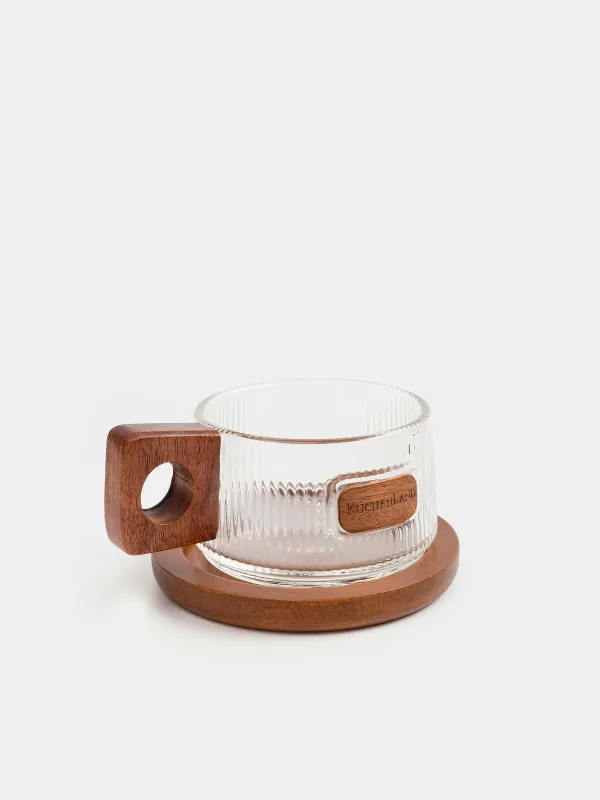 Кружка, 230 мл, на подставке, Ribby wood, image-2