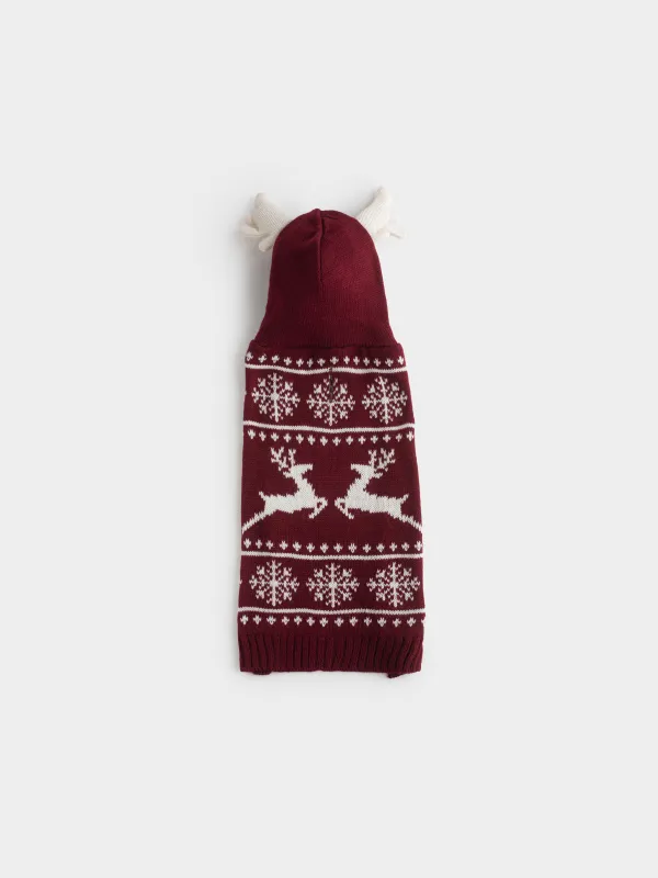 Свитер для животных с капюшоном и принтом Олени, Fashion pet, image-1