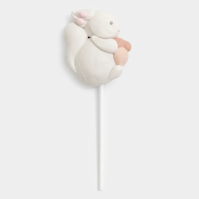 Маршмеллоу, 17 гр, на палочке, белое, Ваниль, Белочка с желудем, Sweet life