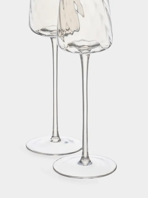 Бокал для шампанского, 270 мл, 2 шт, стекло, перламутр, Sorento bend, image-1
