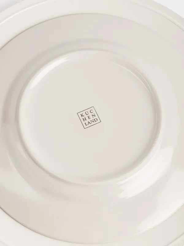 Сервиз обеденный, 6 перс, 18 пр, керамика K, молочный, Классика, Ceramo classic, image-5