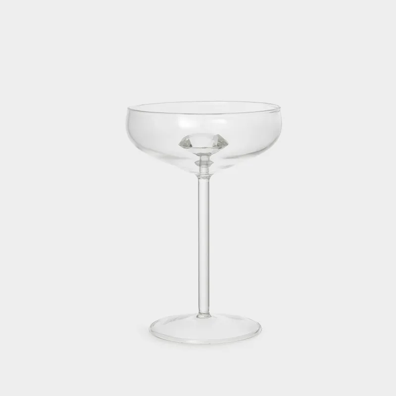 Бокал-креманка для шампанского, 220 мл, стекло Б, Кристалл, Crystal shape