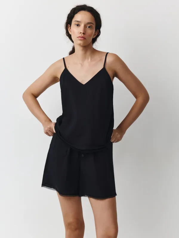 Шорты женские, домашние, с кружевом, Delia, image-0