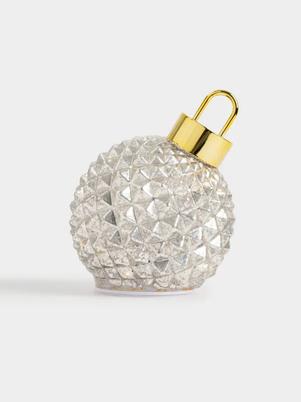 Статуэтка с подсветкой, 15 см, вращающаяся, Елочный шар, Patina, image-0