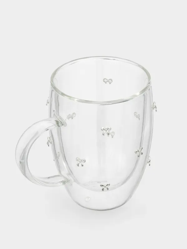 Кружка, 350 мл, стекло Б, Бантики, Air decor, image-1