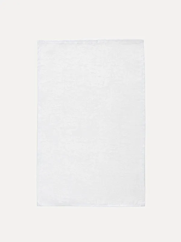 Салфетка под приборы, 30х45 см, полиэстер, прямоугольная, белая, Jacquard, image-0