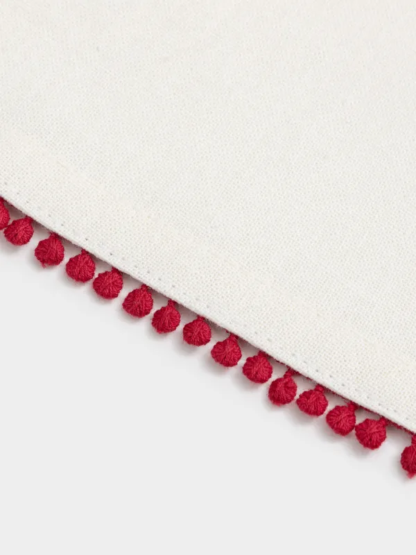 Полотенце кухонное, 40х60 см, 2 шт, хлопок, молочное/красное, Лошадка, Christmas traditions, image-2