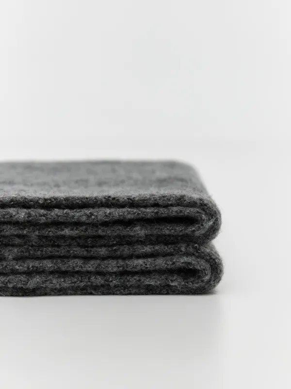 Шарф женский, 215х40 см, акрил/полиэстер, серый, Knitting fuzz, image-2