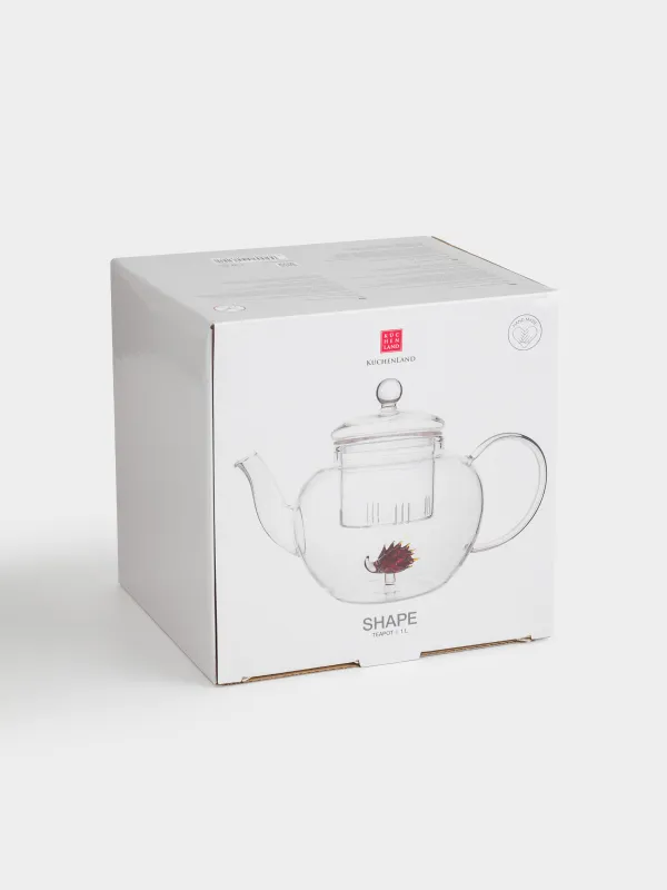 Чайник заварочный, 1 л, стекло Б, Янтарный ежик, Shape, image-5