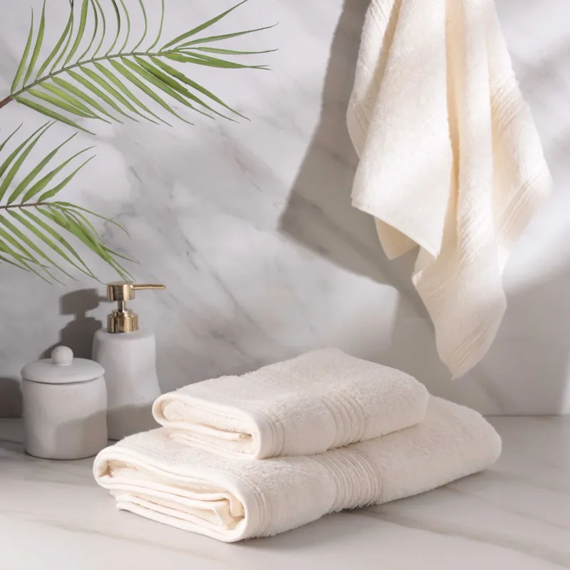 Комплект полотенец, 40х60/50х90/70х140 см, 3 шт, хлопок, молочный, Natural cotton, image-3