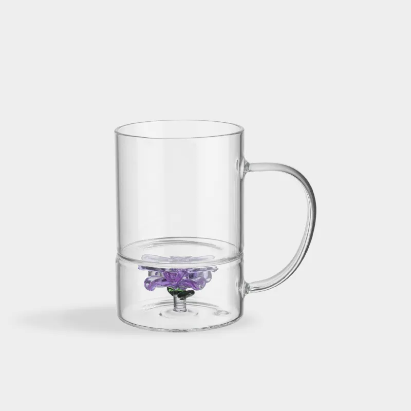 Кружка, 300 мл, стекло Б, Цветок, Shape