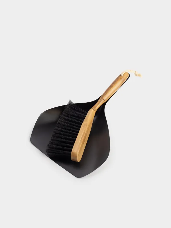 Щетка для мусора с совком, 33 см, Black clean, image-1