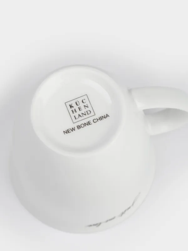 Кружка, 350 мл, фарфор N, белая, Just one love, Lovely story, image-4