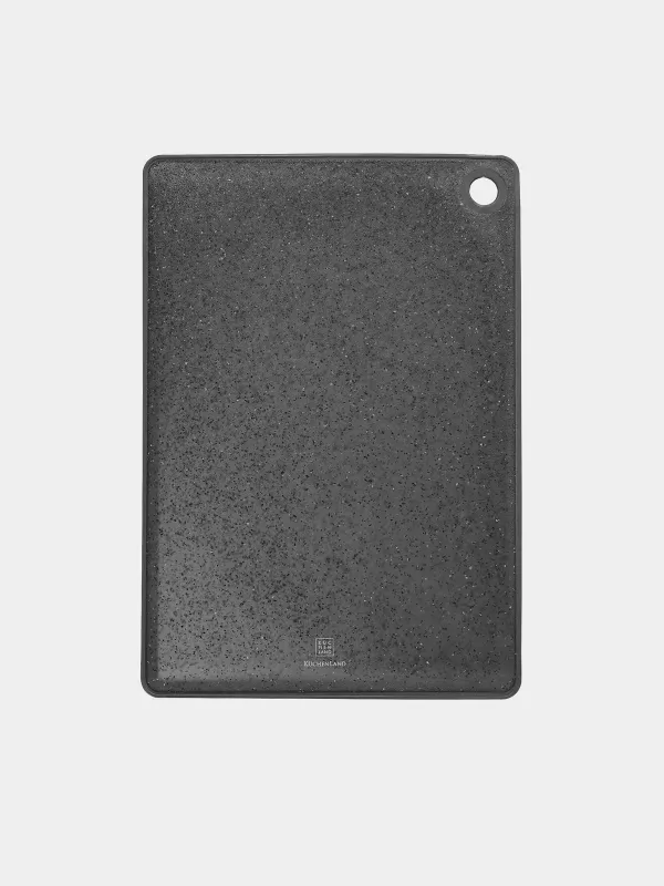 Доска разделочная, 33х23 см, пластик/резина, черный мрамор, Speck, image-0