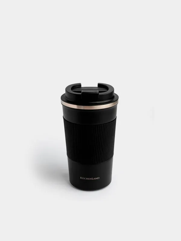 Термокружка, 450 мл, с зарфом, Coffee life, image-0