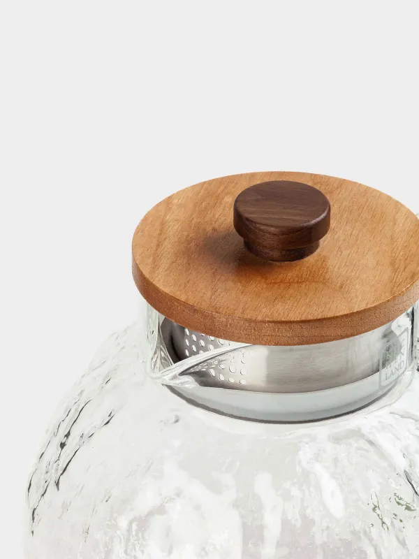 Кувшин, 1,4 л, с крышкой-фильтром, стекло Б/дерево, Nautilus, image-3