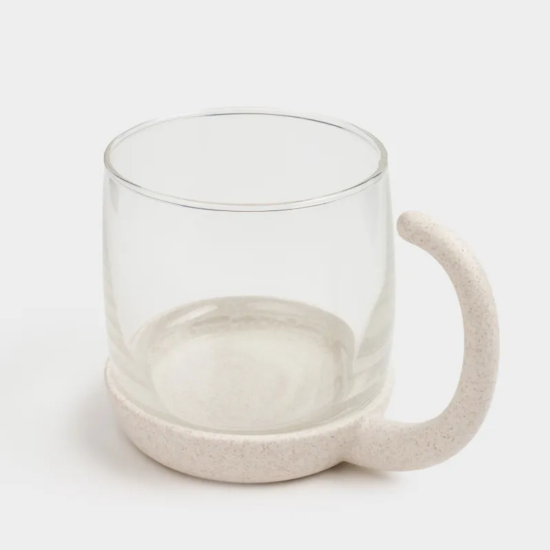 Кружка, 250 мл, с ситом для заваривания и крышкой, стекло Б/пшеничное волокно, Кошка, Cat, image-4