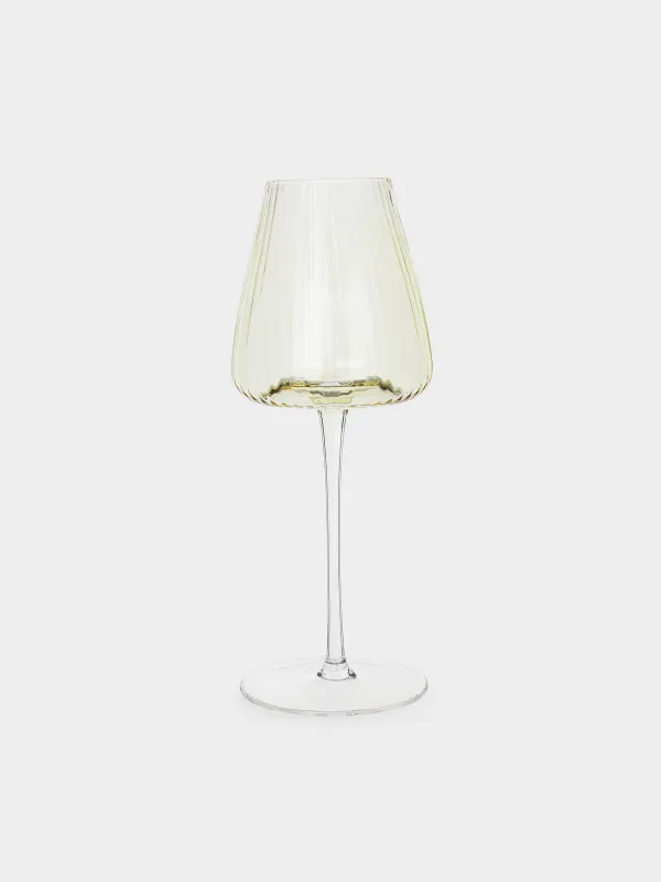 Бокал для красного вина, 480 мл, 2 шт, кристальное стекло, зеленый/желтый, Sorento R color, image-1