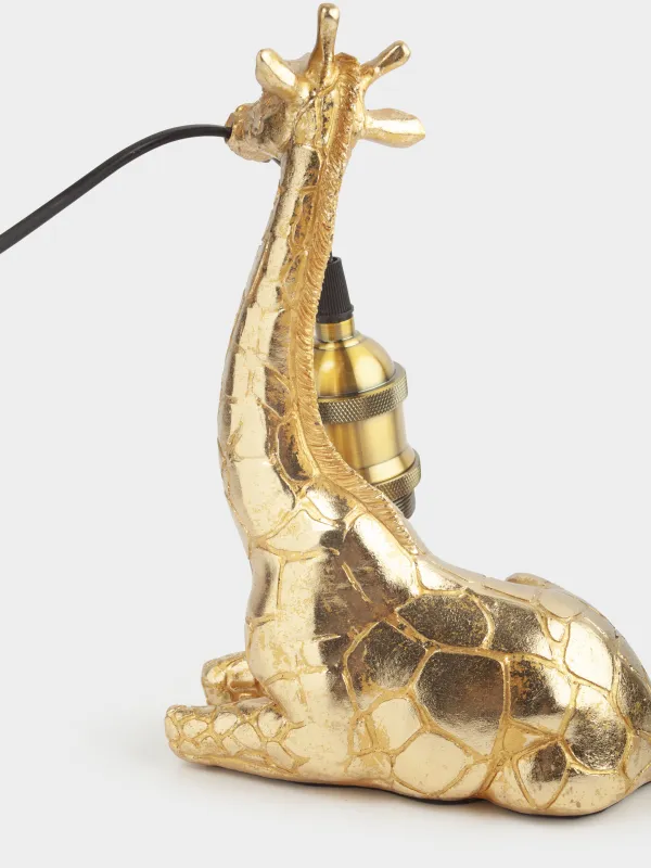 Светильник настольный, 16х11х25 см, полирезин, золотистый, Жираф, Giraffe, image-2