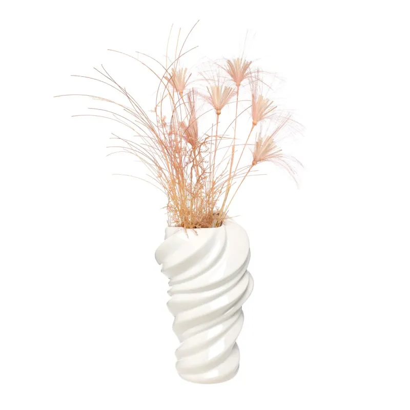 Ваза для цветов, 30 см, керамика, Fluid, image-1