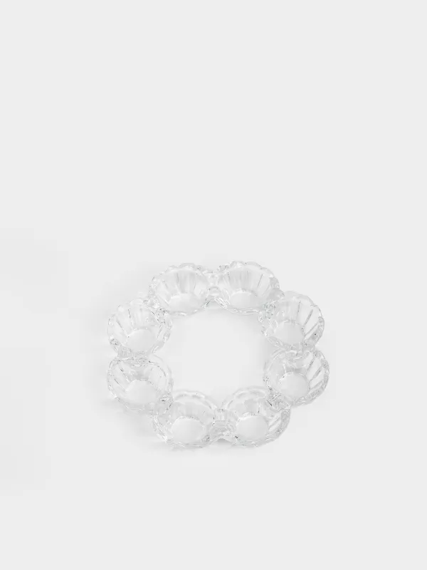 Блюдо пасхальное, 19х3 см, 8 отделений, Цветок, Clear pattern, image-1