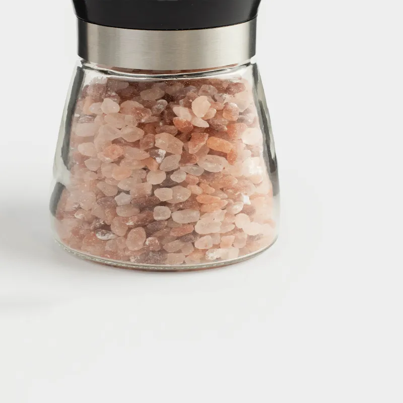 Мельница для специй 13 см, механическая, стекло, Розовая соль, Seasoning BBQ, image-3