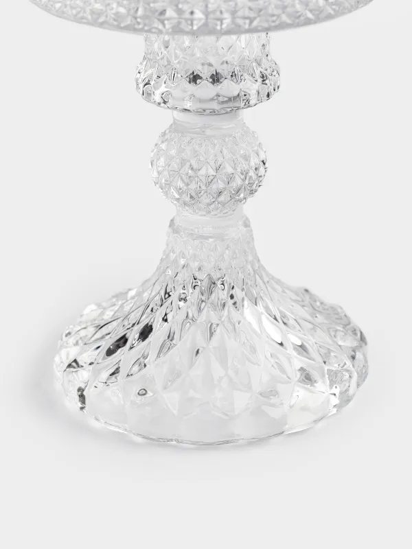 Подсвечник, 11 см, для одной свечи, на ножке, стекло, Naiad, image-2
