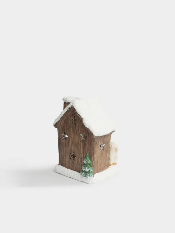 Статуэтка с подсветкой, 12 см, Козы у дома, House shape, image-2