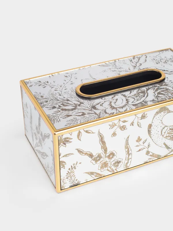 Бокс для бумажных салфеток, 25х13 см, пластик/акрил, зеркальный, Птица, Bluebird, image-1