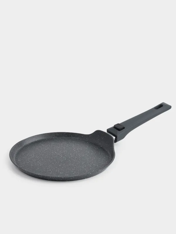 Сковорода блинная, 24 см, съемная ручка, с покрытием, алюминий, Scandia, image-0