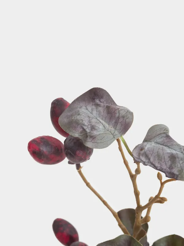 Ветка декоративная, 85 см, пенопласт/полиэтилен, Кизил, Fruit decor, image-4