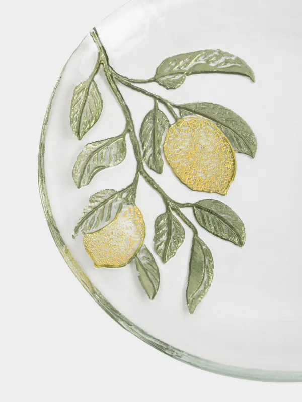 Блюдо, 20х3 см, стекло, Лимоны, Sicilian lemon, image-2